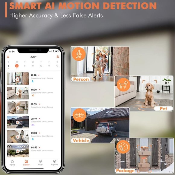 Dzees Security Camera Outdoor Wireless - Battery Powered WiFi Outdoor Camera - Picture 3 of 5